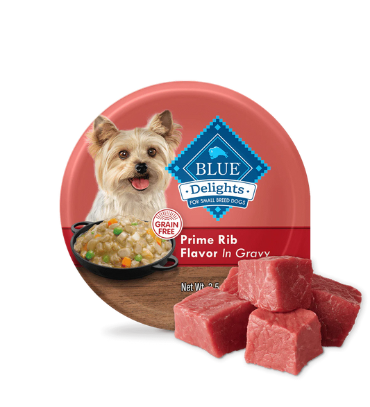 Blue Buffalo Delights Small Breed Adult Dog Prime Rib Flavor - main product image