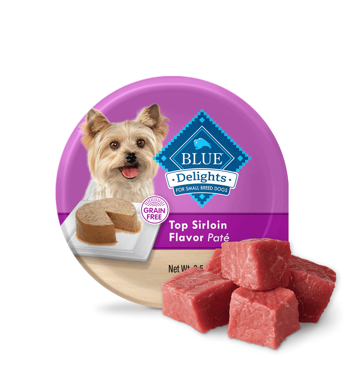 Blue Buffalo Blue Delights Small Breed Adult Dog Top Sirloin - main product image