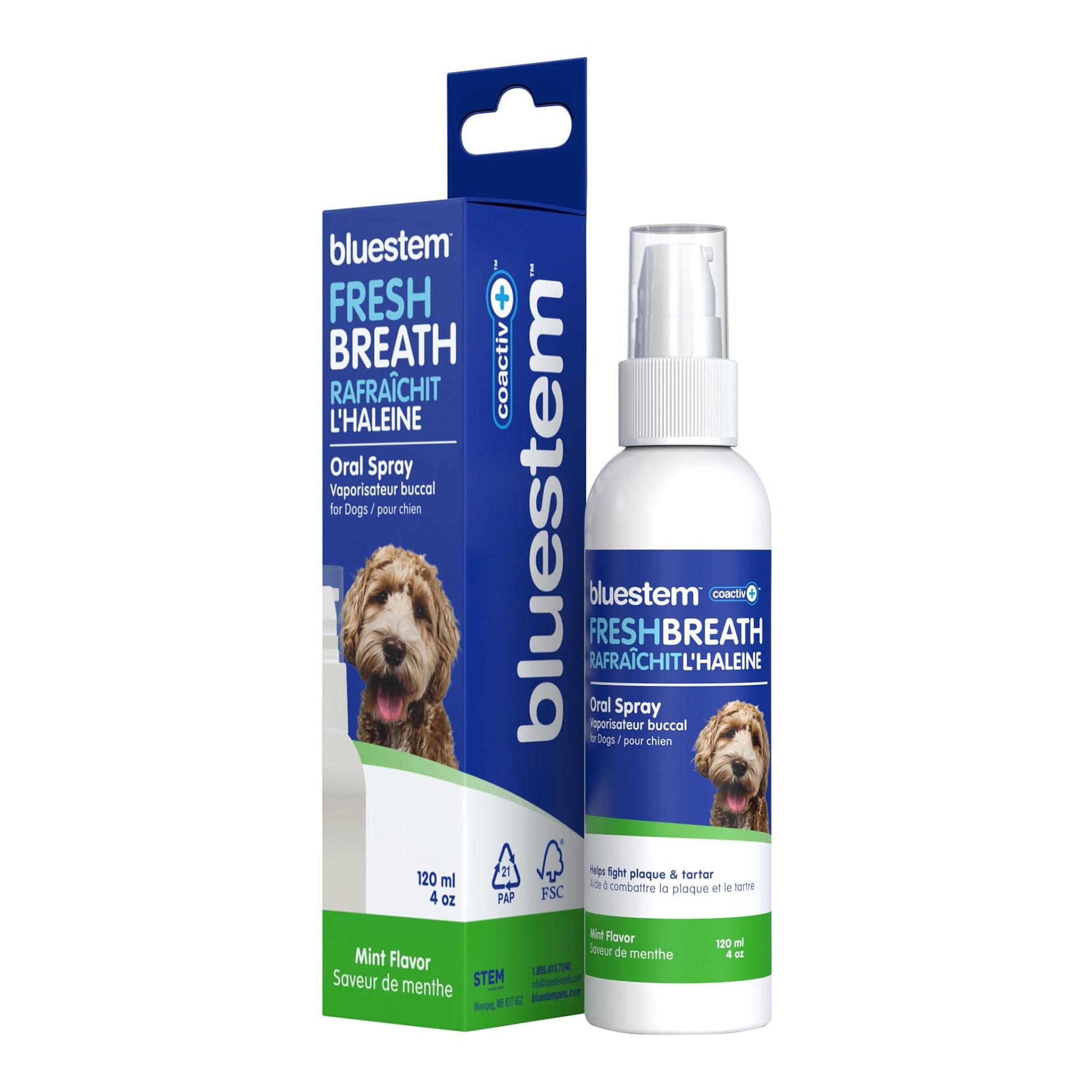 Bluestem Oral Care Dog Spray Mint 4 Fl Oz Pet Dental Care - close up view