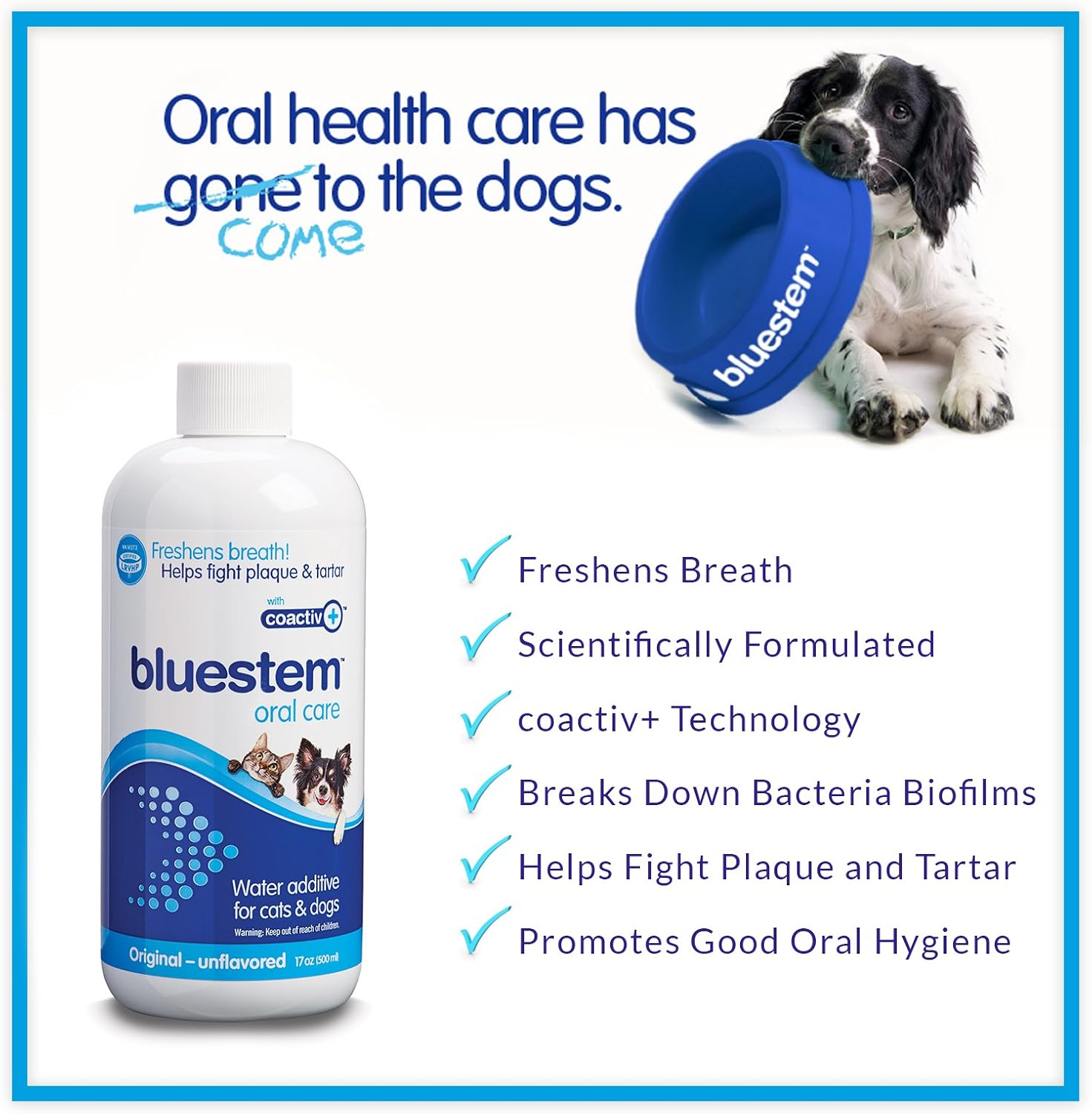 Bluestem Fresh Breath Plaque Tartar Control Water Additive - close up view