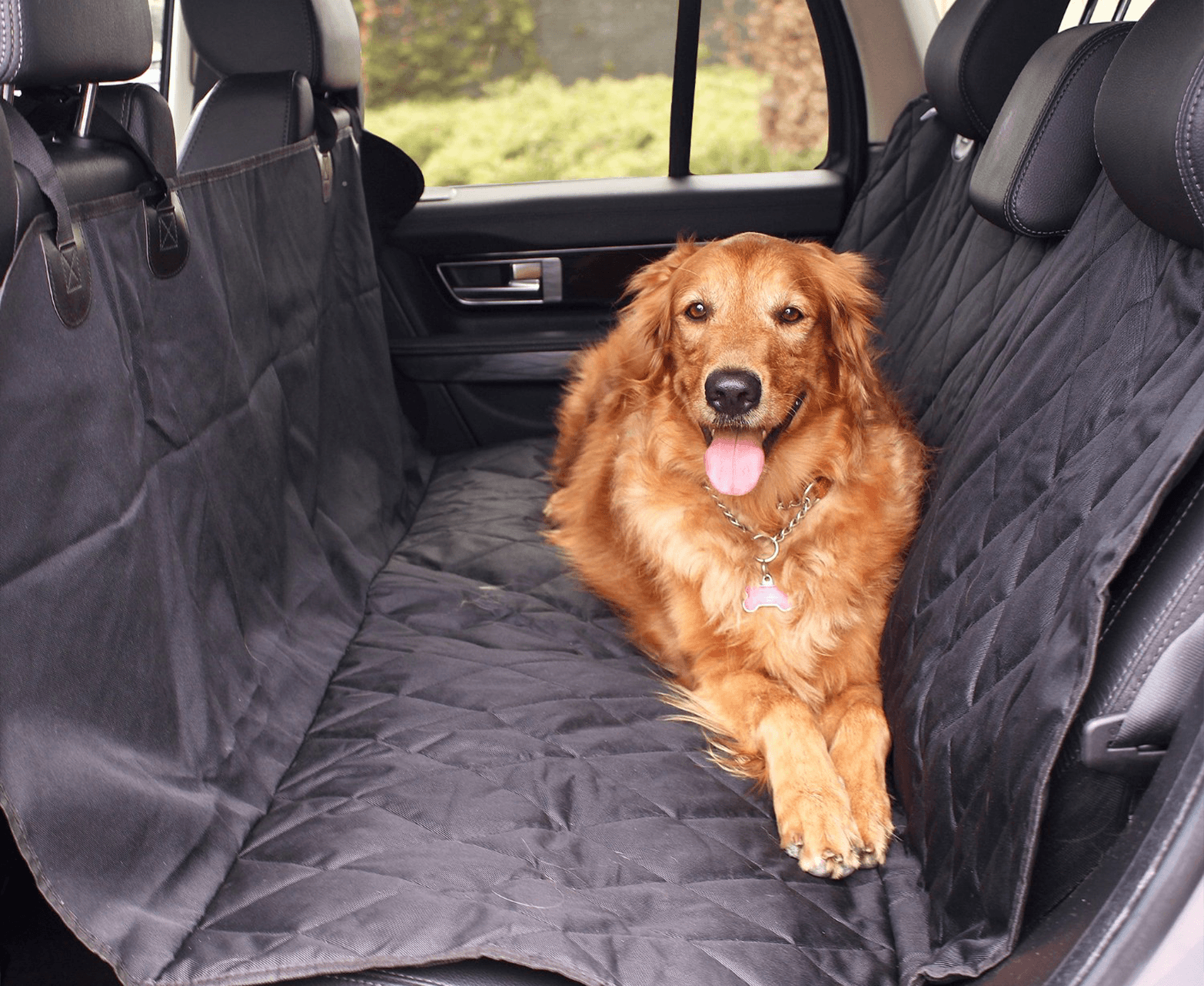 Pupprotector Back Seat Dog Car Cover Pet Travel Accessories - close up view