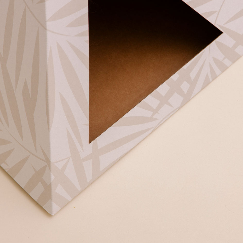 'Neutral Palm' Cardboard Cat Pyramid - gallery image 6