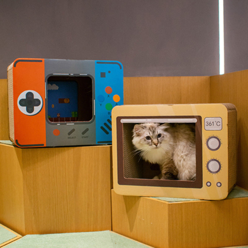 Tv Set Household Fashion Scratch Board Cat Litter Box Cat - gallery image 7