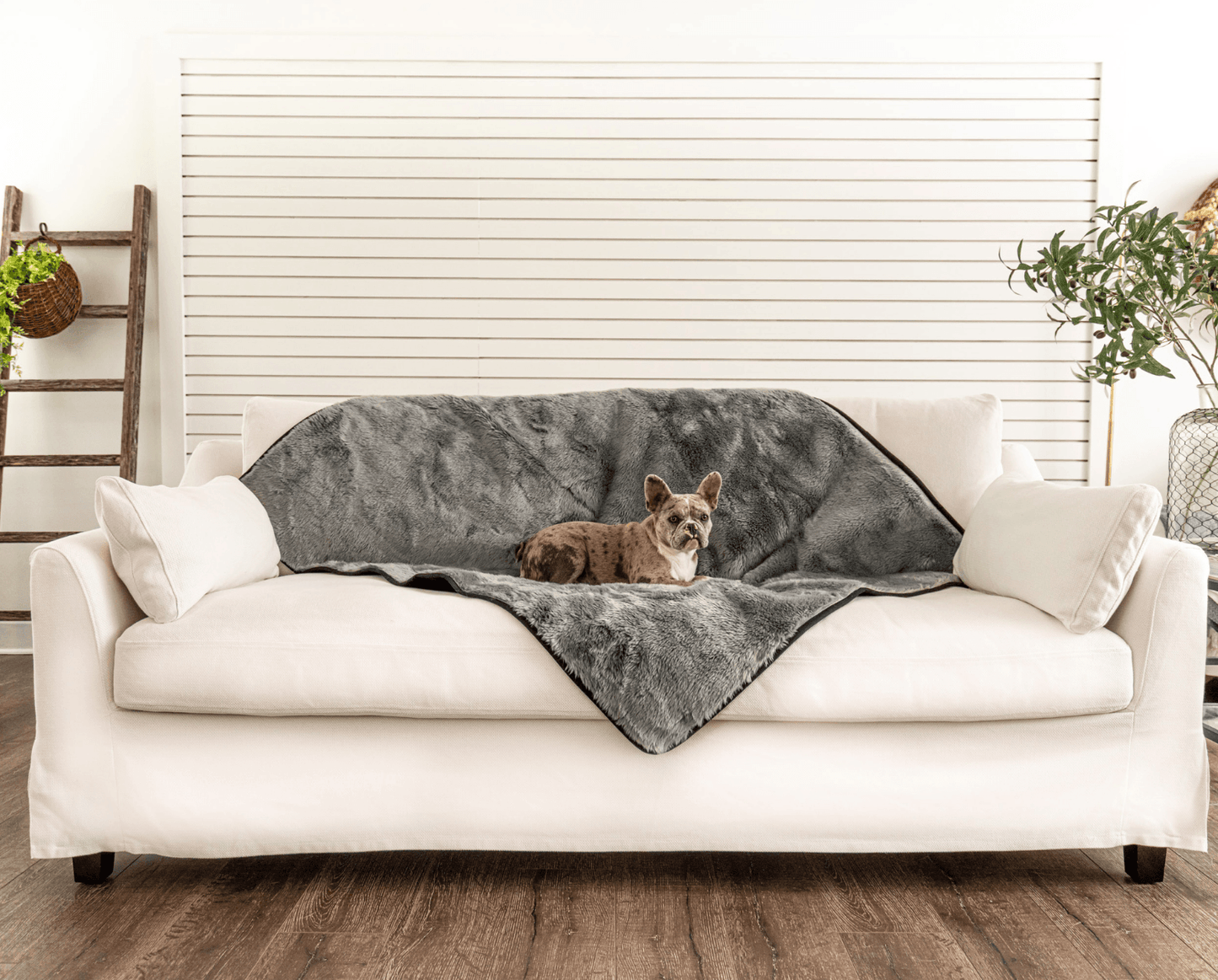 Pupprotector Summer Short Fur Waterproof Throw Blanket Grey - gallery image 11
