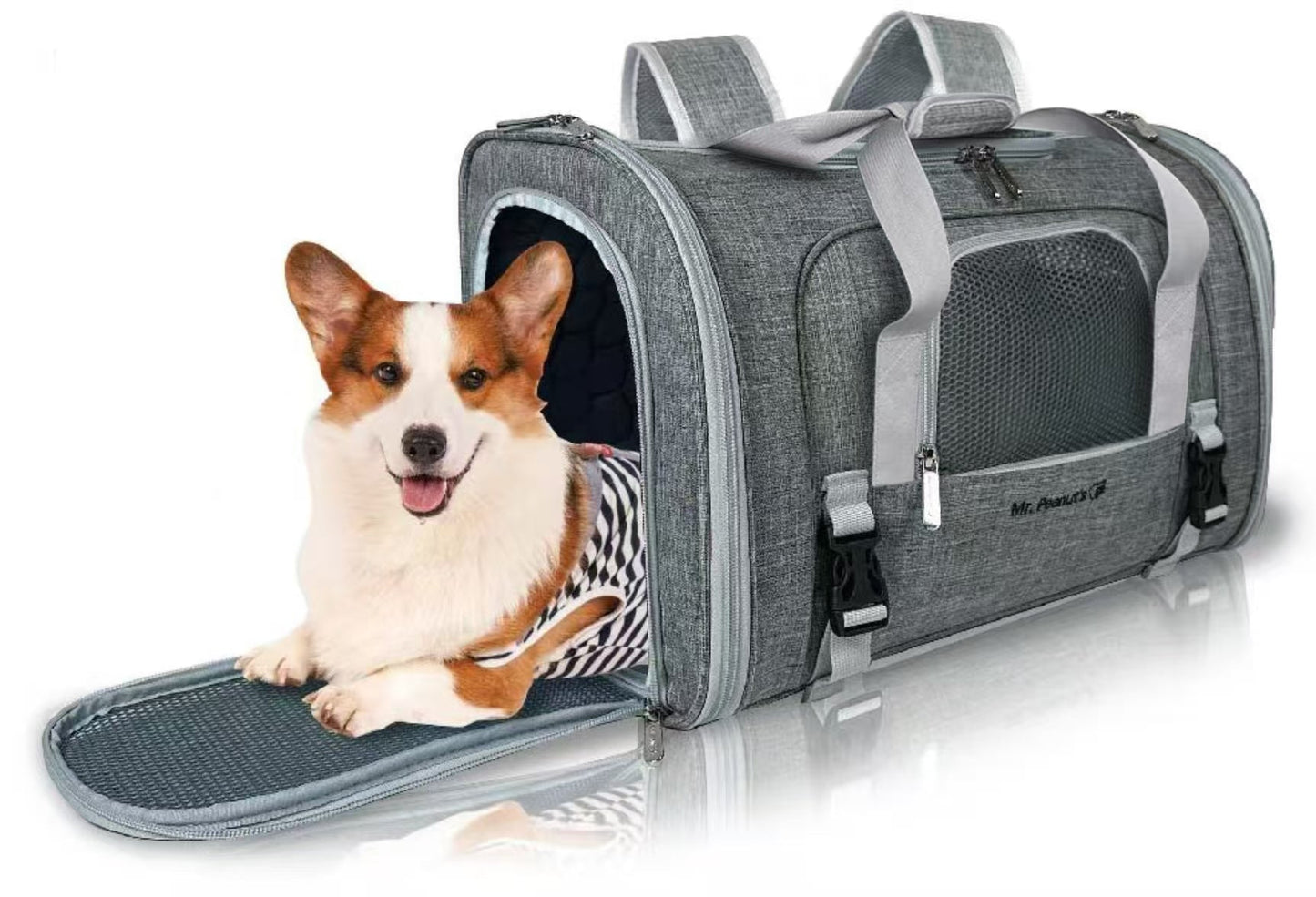 Mr. Peanut's Monterey Series Airline Compliant Horizontal Backpack Pet Carrier - gallery image 18
