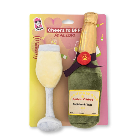 Dog Treats Champawgne-Cheers Plush Toy Gift Set with Essenti - main product image for dog treats