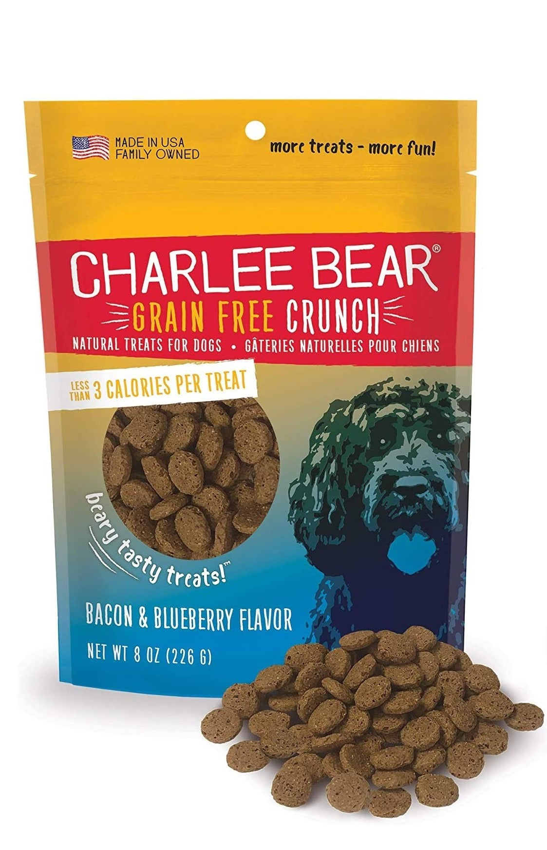 Dog Treats Premium Bacon Chews 8oz Training Rewards Premium - main product image