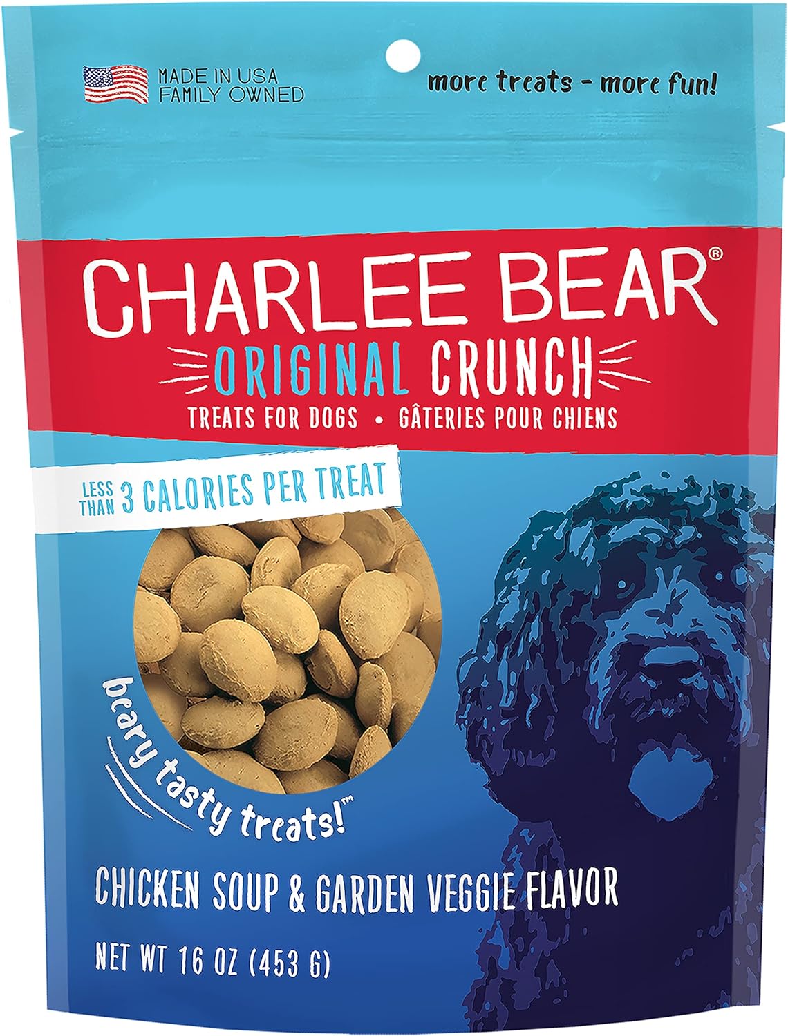 Charlee Bear Chicken Soup & Garden Veggie Dog Treats (16oz) - main product image