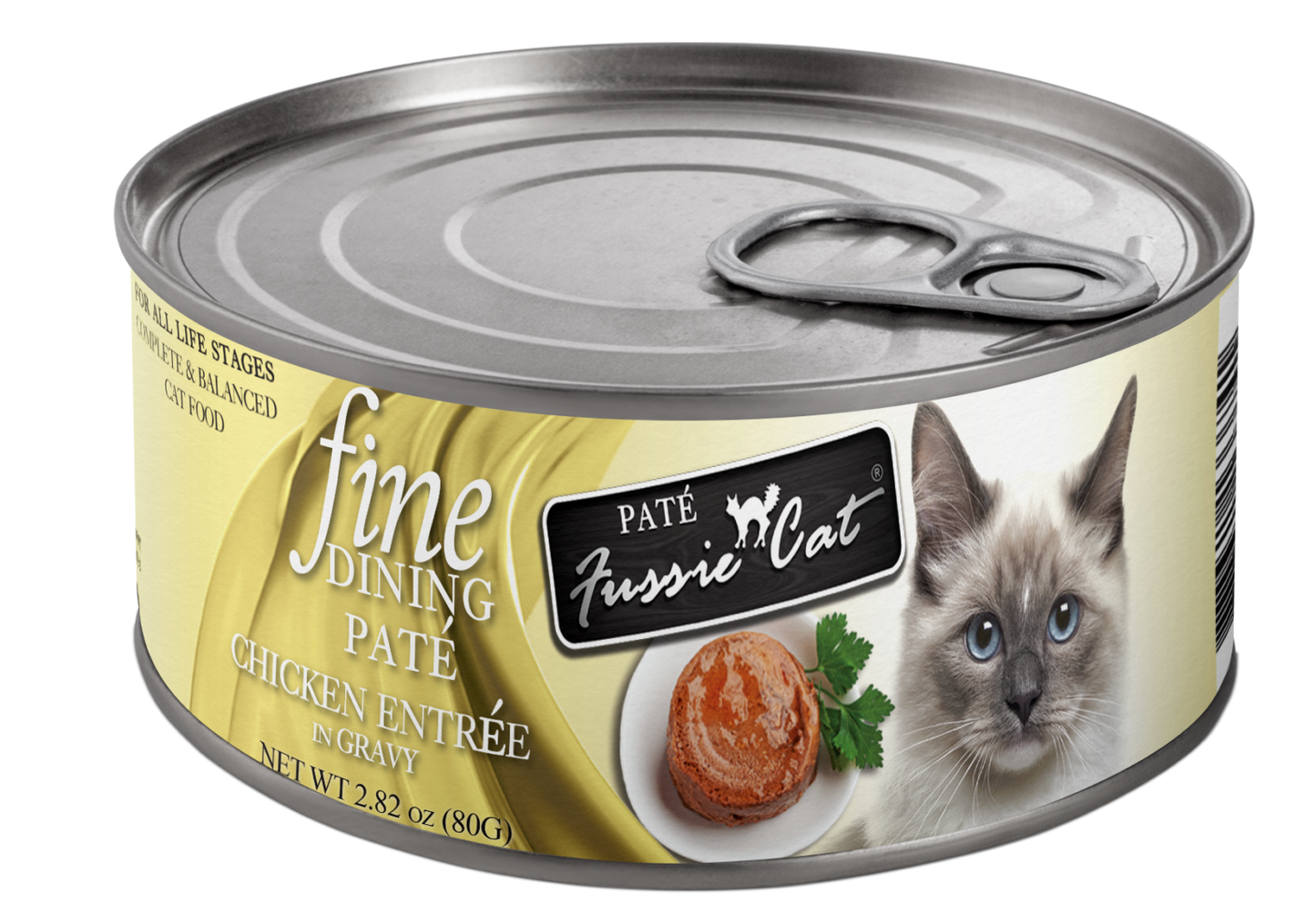 Fussie Cat Fine Dining Pate Chicken Entree In Gravy 2 82Oz - main product image