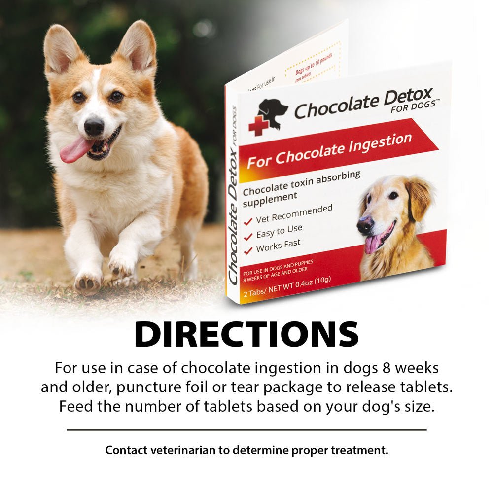 Chocolate Detox For Dogs 2 Tablets Pet Health Supplies Pet - close up view