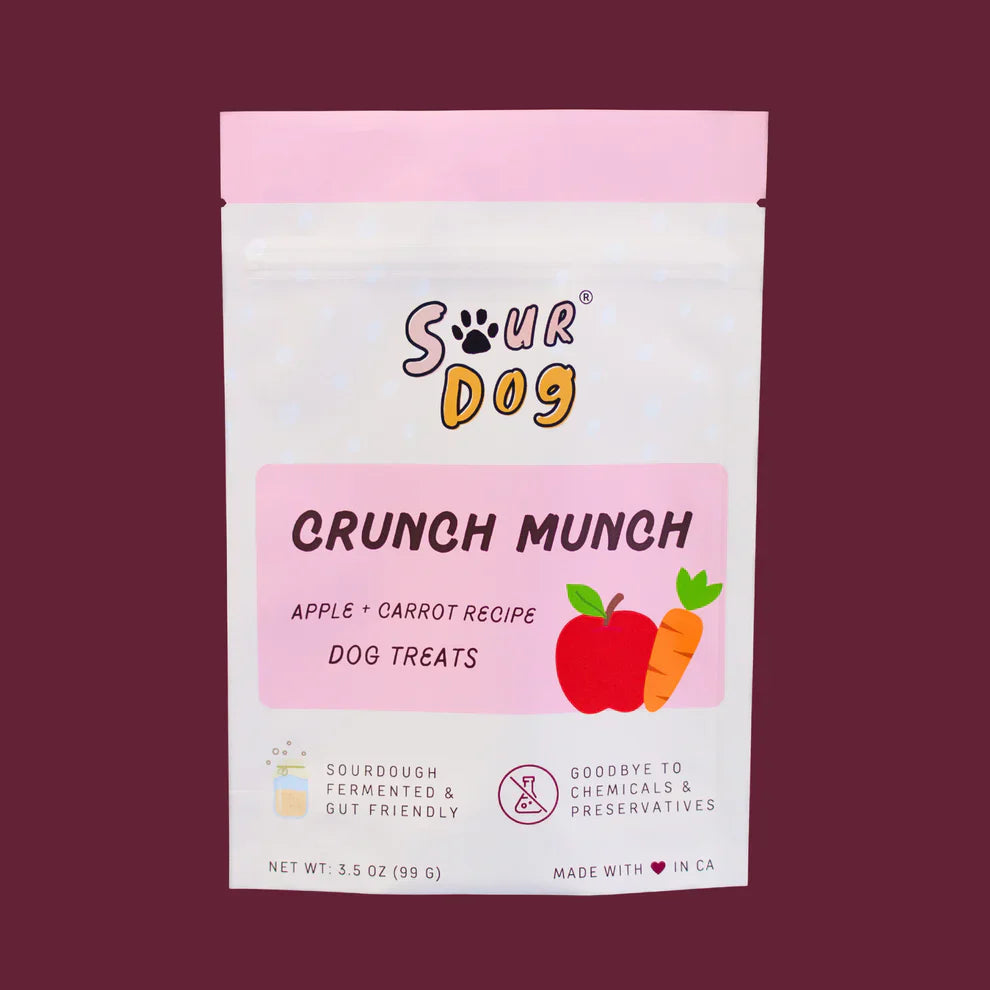 Sour Dog Crunch Munch Apple & Carrot Dog Treats (3.5oz) - main product image