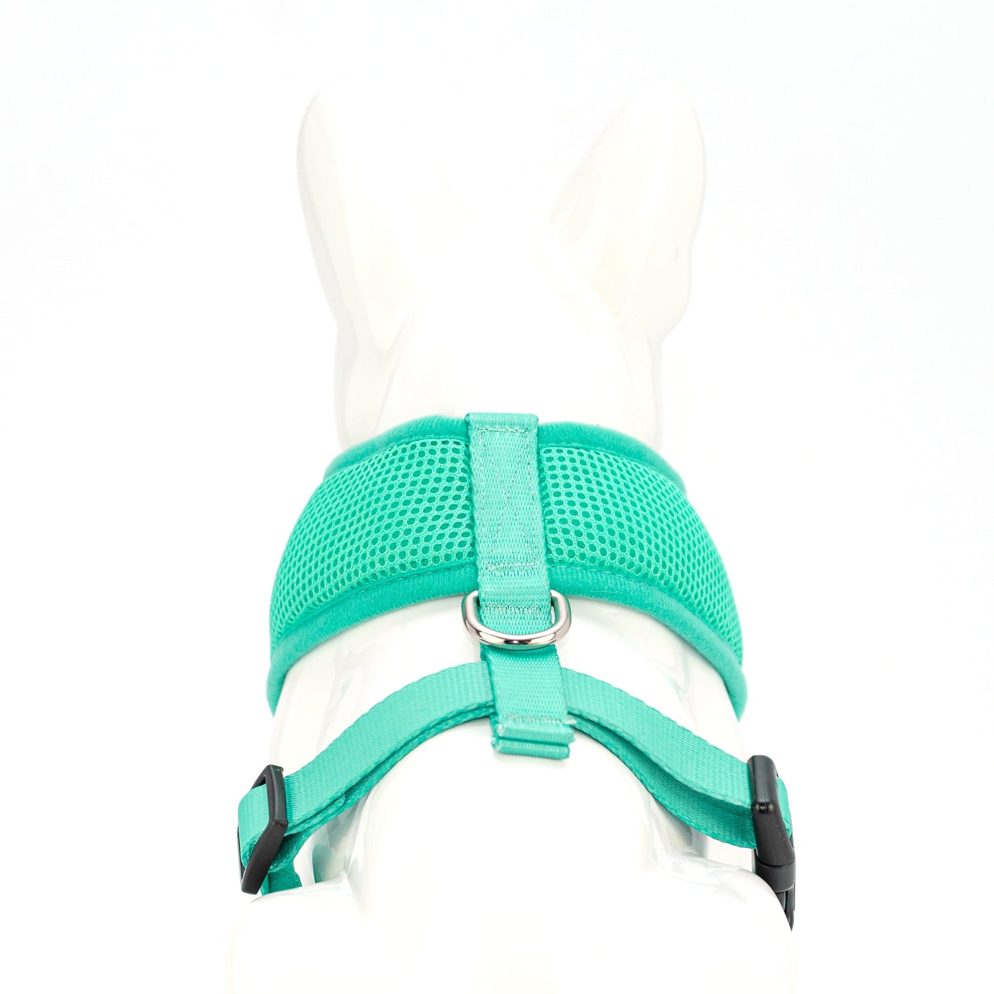 Dog Harness EcoBark Mint Turquoise Harness Over-the-Head - close up product image for dog harness