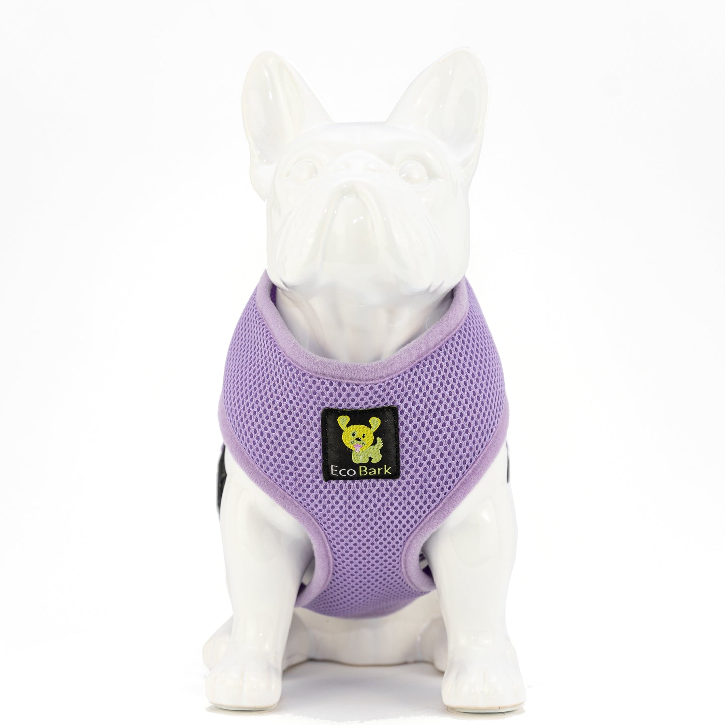 Dog Harness EcoBark Lavender Harness Over-the-Head Soft Mesh - close up product image for dog harness