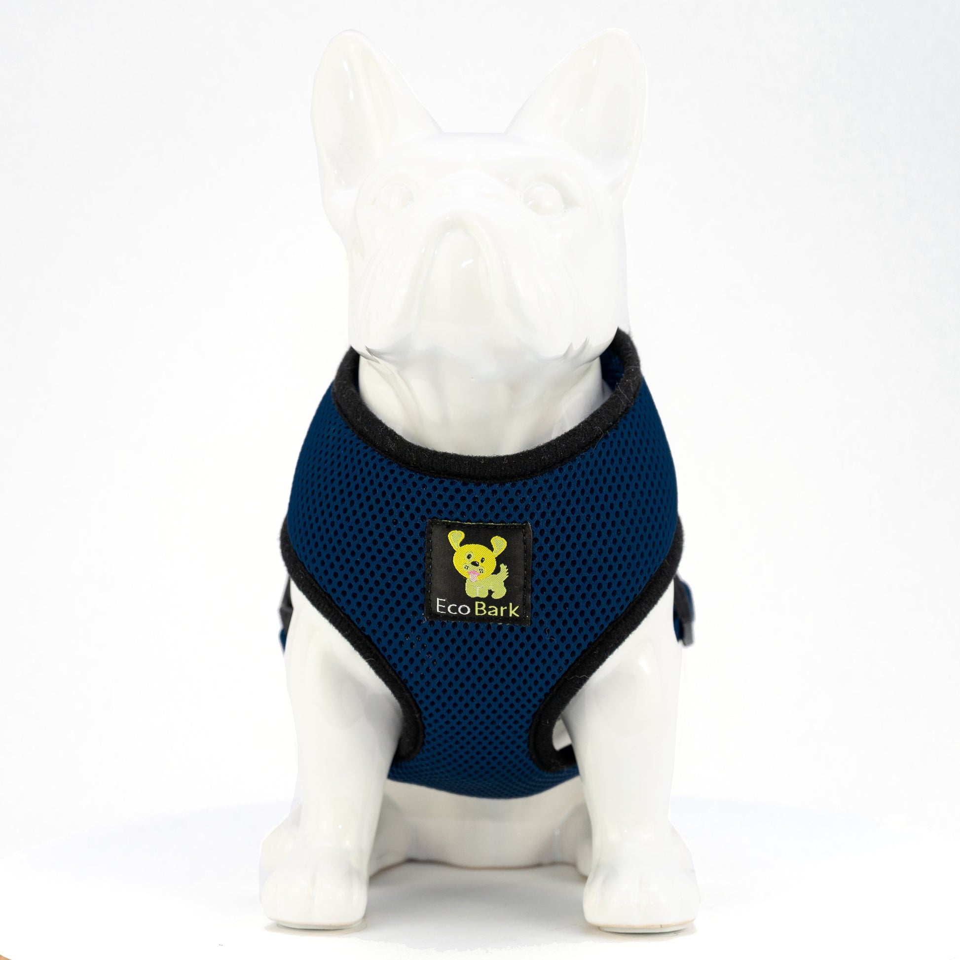 Dog Harness EcoBark Navy Harness Over-the-Head Soft Mesh - detail product image for dog harness