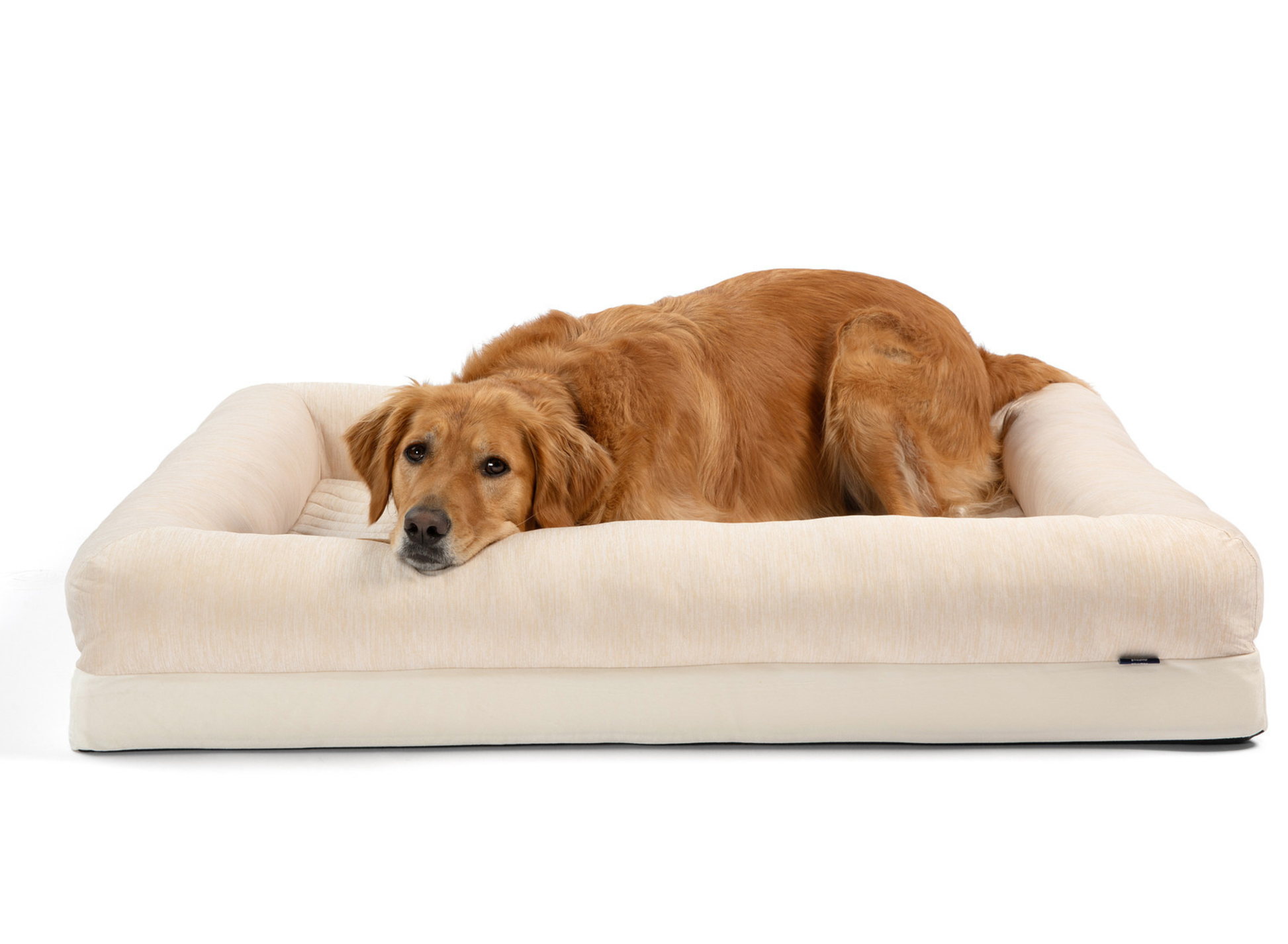 Pupchill Cooling 4 Bolster Dog Bed Arctic Sand Washable Pet - gallery image 15