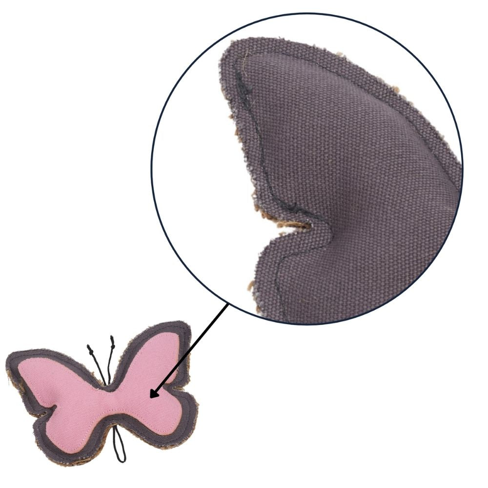 Dog Treats Country Living Canvas Jute Butterfly-Shaped Chew - gallery product image for dog treats