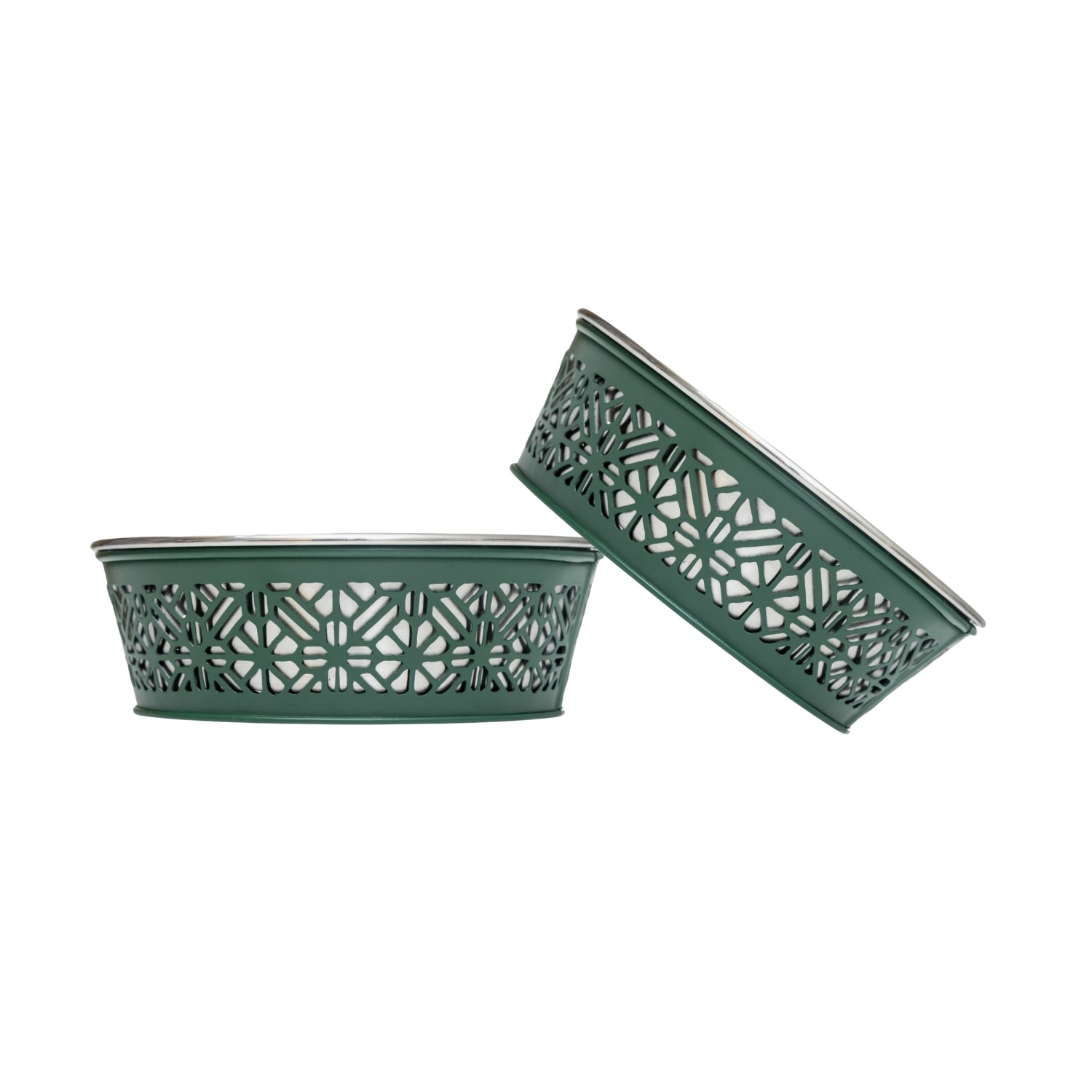 Dog Feeder Country Living Set of Stainless Steel Bowls Essen - gallery product image for dog feeder