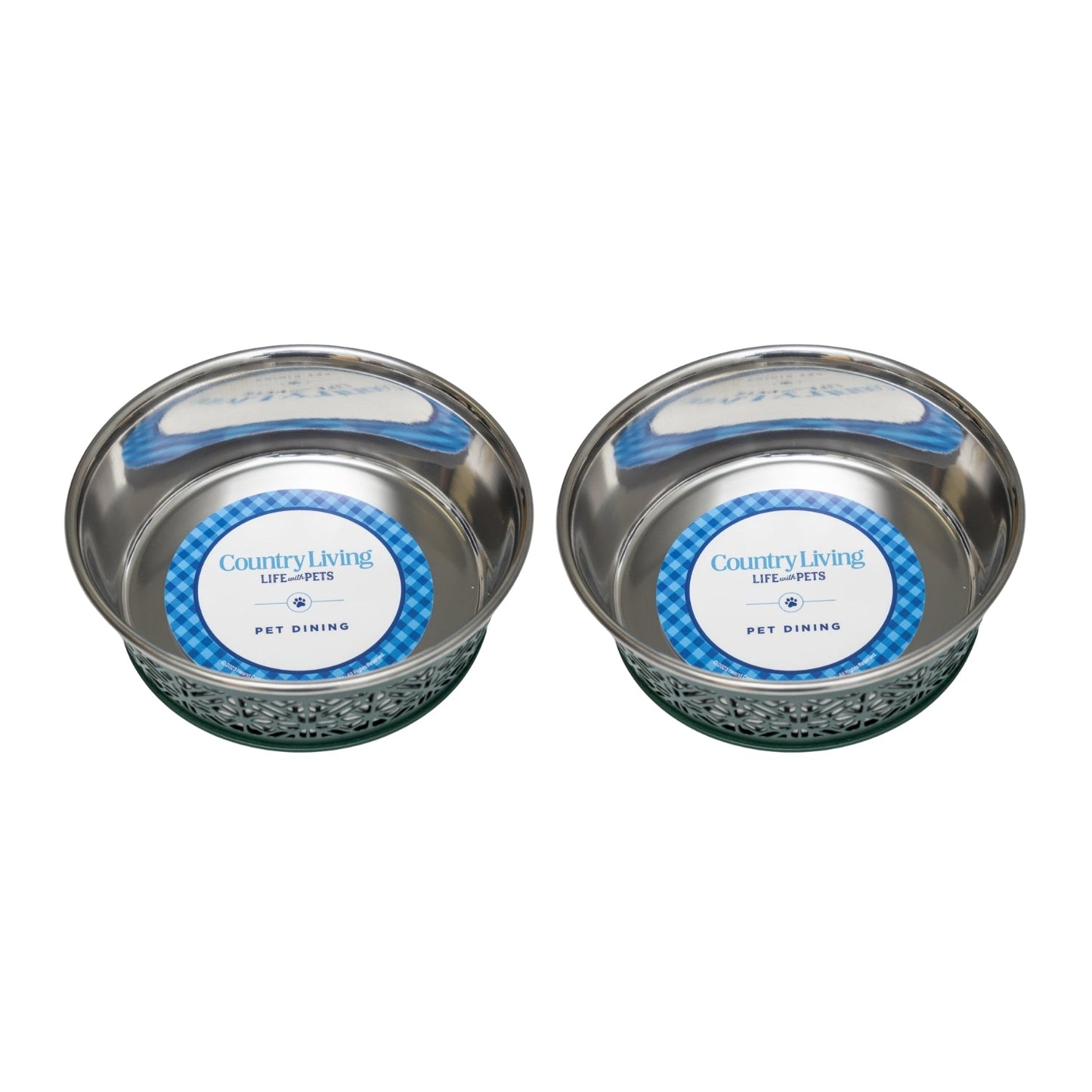Dog Feeder Country Living Set of Stainless Steel Bowls Essen - gallery product image for dog feeder