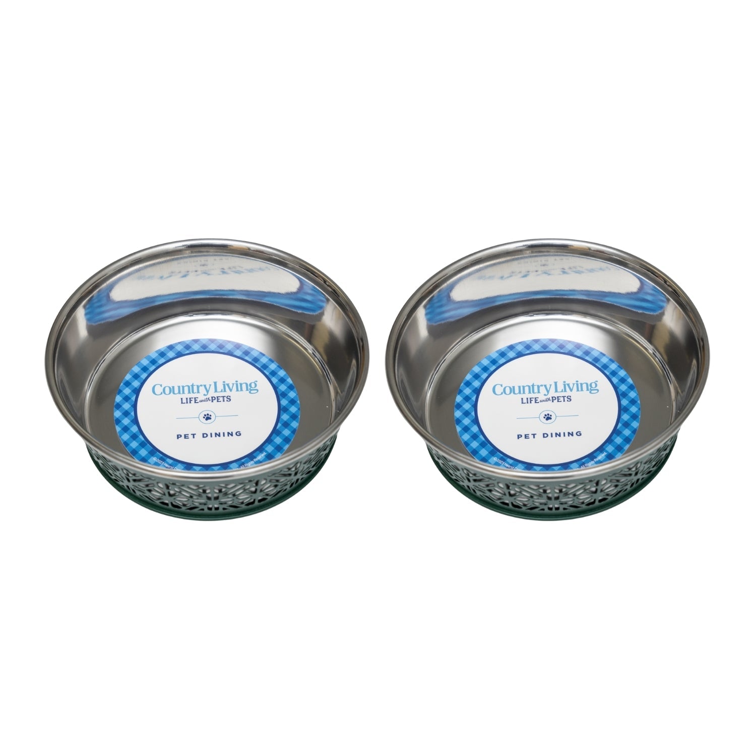 Dog Feeder Country Living Set of Stainless Steel Bowls Essen - gallery product image for dog feeder