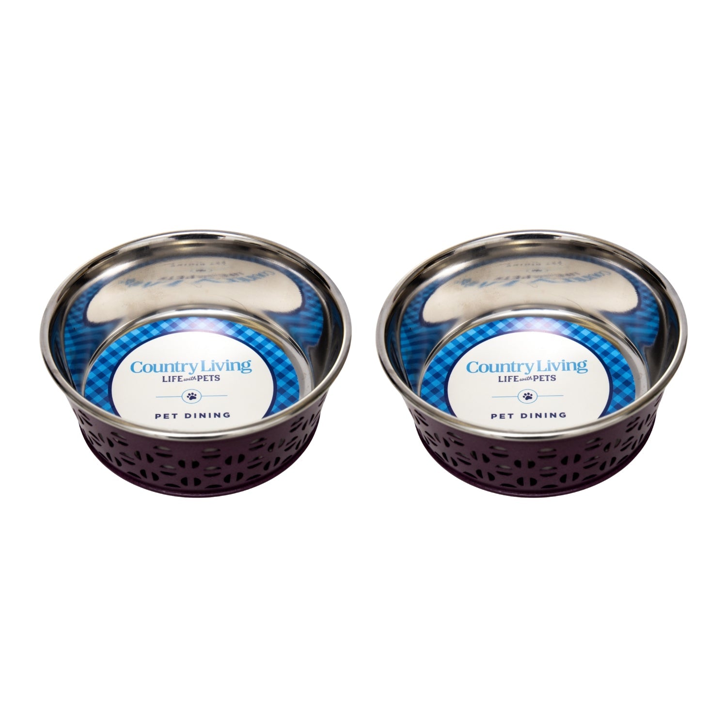 Dog Feeder Country Living Set of Stainless Steel Bowls Essen - lifestyle product image for dog feeder