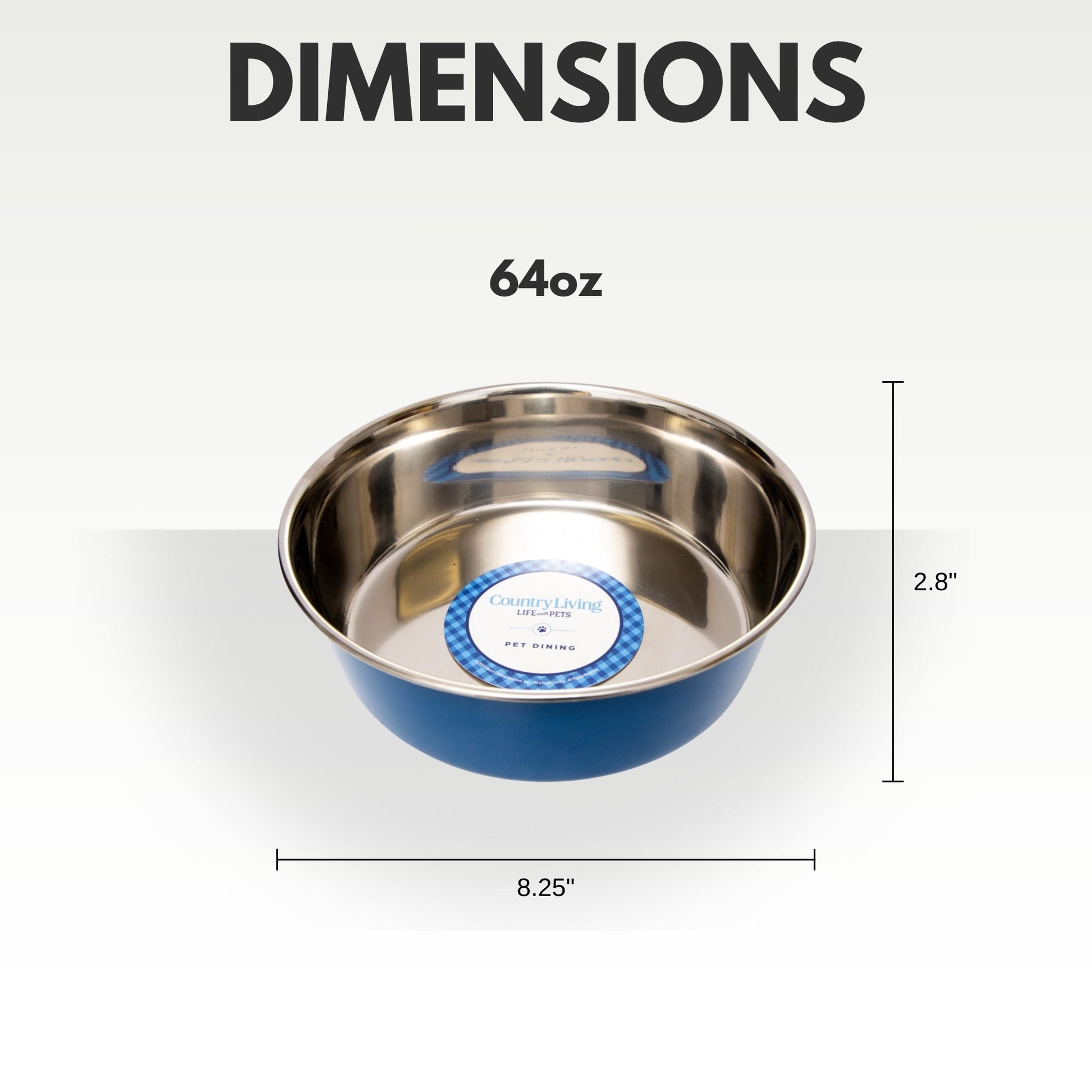 Dog Food Country Living Set of Heavy Gauge Stainless Steel - gallery product image for dog food
