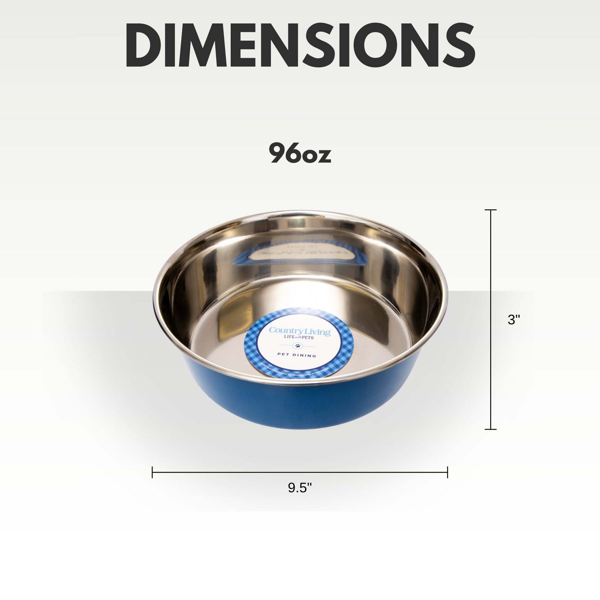 Dog Food Country Living Set of Heavy Gauge Stainless Steel - gallery product image for dog food