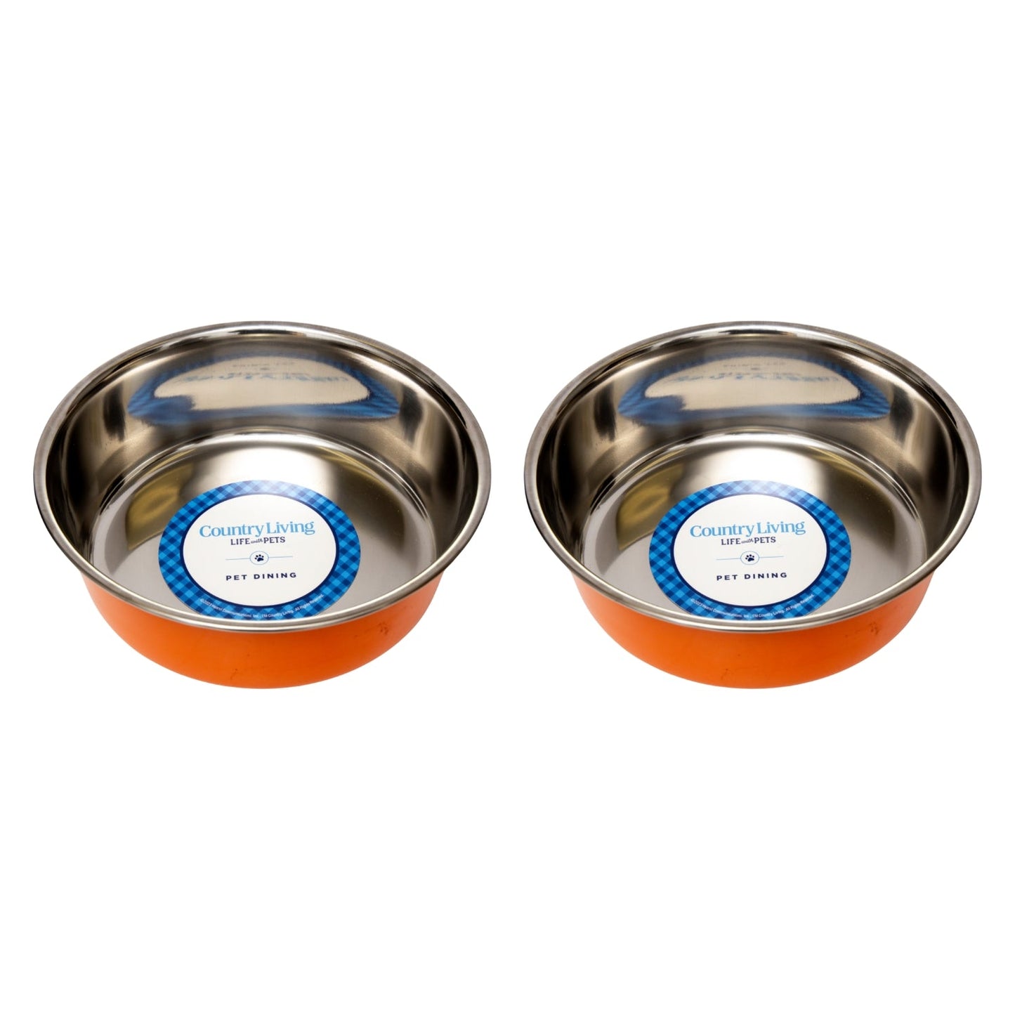 Dog Food Country Living Set of Heavy Gauge Stainless Steel - gallery product image for dog food