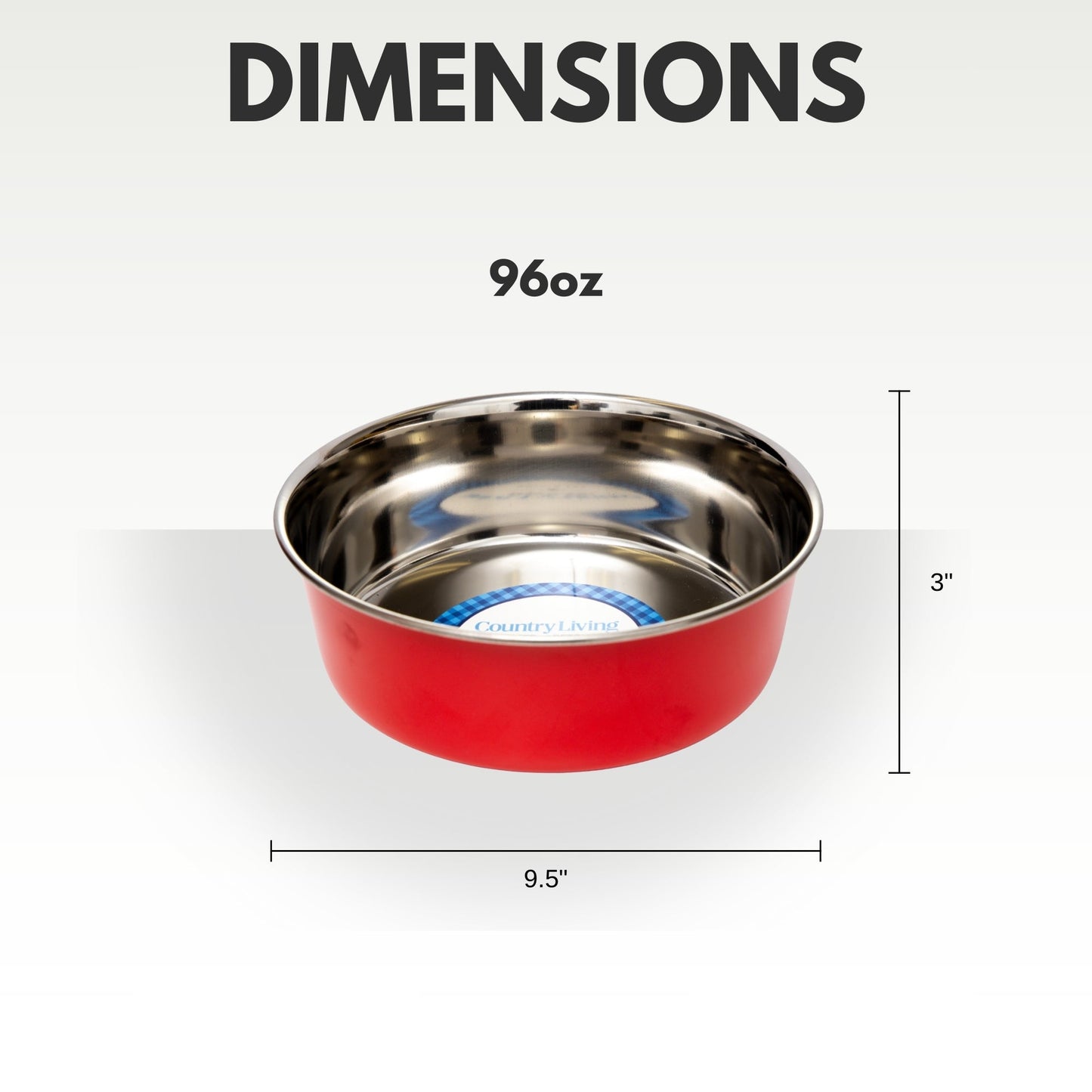 Dog Food Country Living Set of Heavy Gauge Stainless Steel - gallery product image for dog food