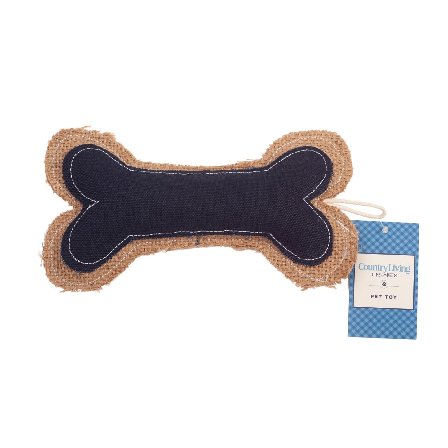 Dog Treats Country Living Jean Leather-Jute Bone Pillow Chew - main product image for dog treats