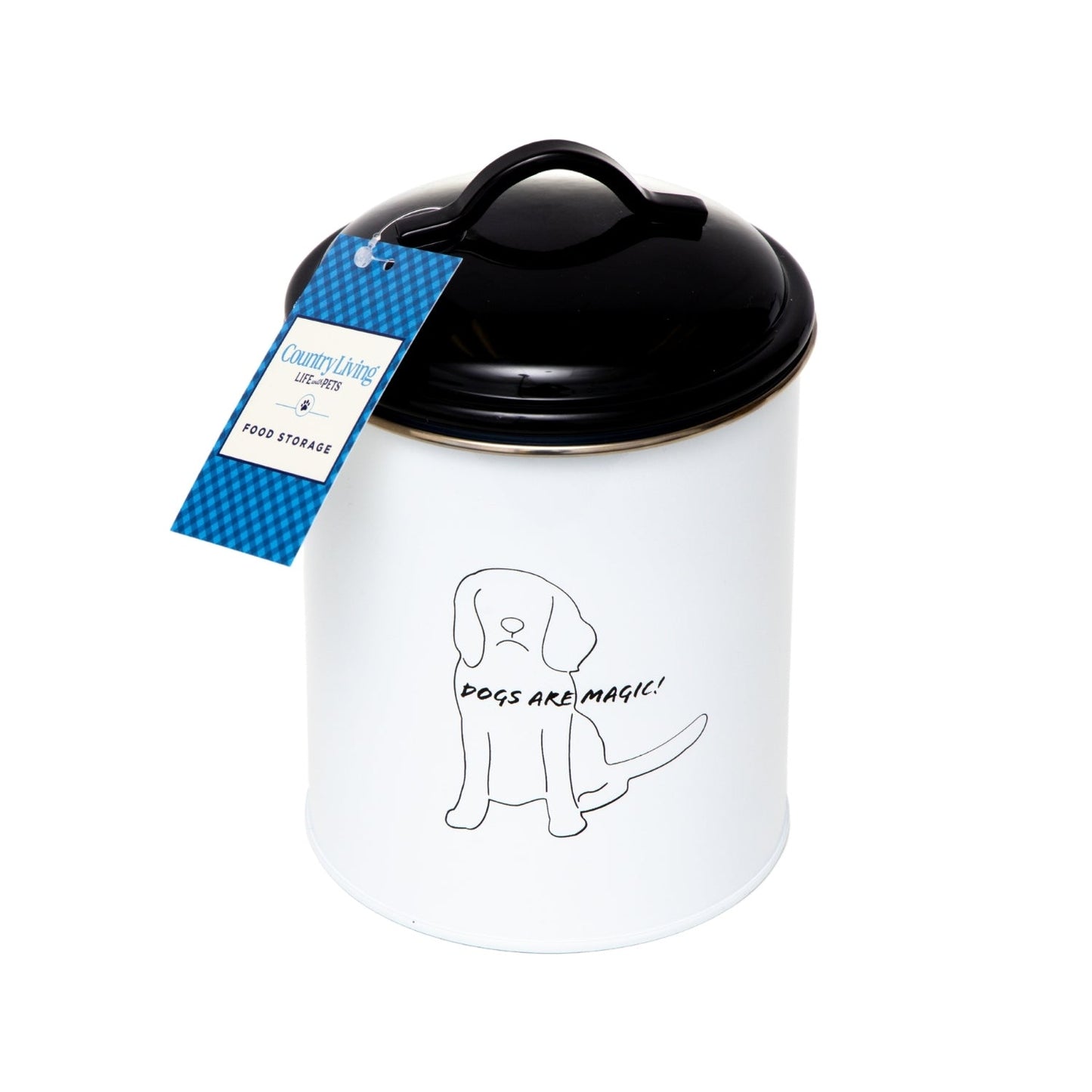 Pet Treats Country Living Set of Treat Storage Canisters - close up product image for pet treats