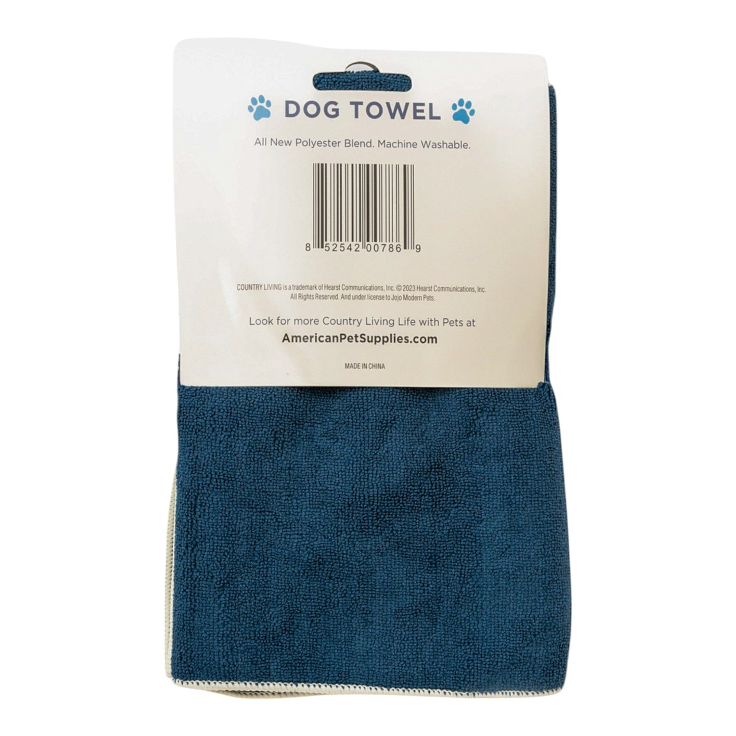 Dog Supply Country Living Large Marine Blue Microfiber Bath - detail product image for dog supply