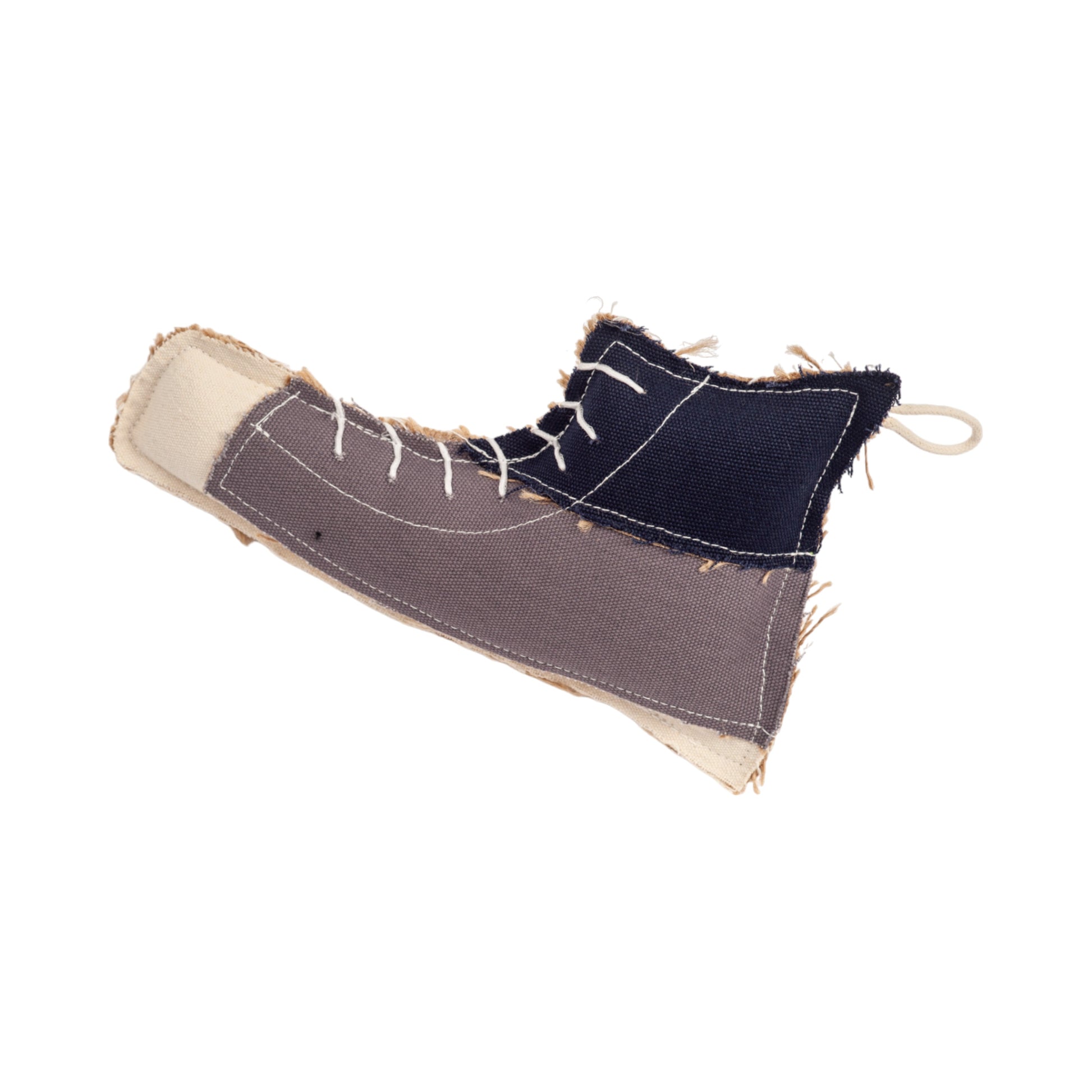 Dog Treats Country Living Canvas Jute Shoe-Shaped Chew Toy - lifestyle product image for dog treats