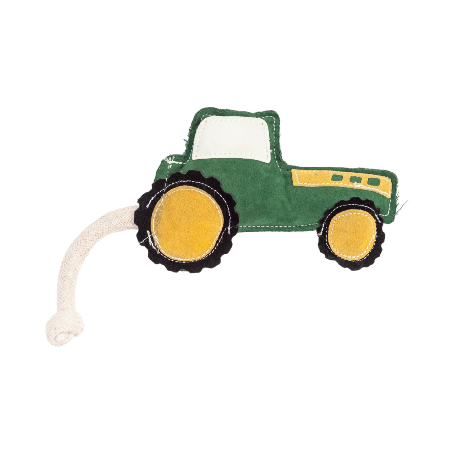 Dog Treats Country Living Faux Leather Green Tractor Chew - detail product image for dog treats