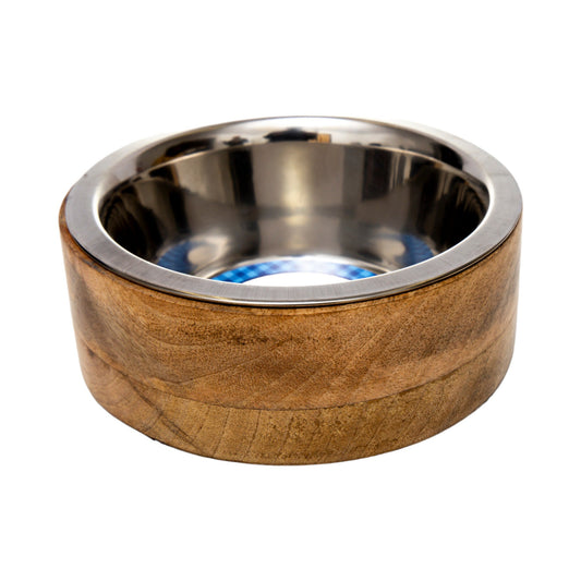Dog Feeder Country Living Stainless Steel Bowl with Essentia - detail product image for dog feeder