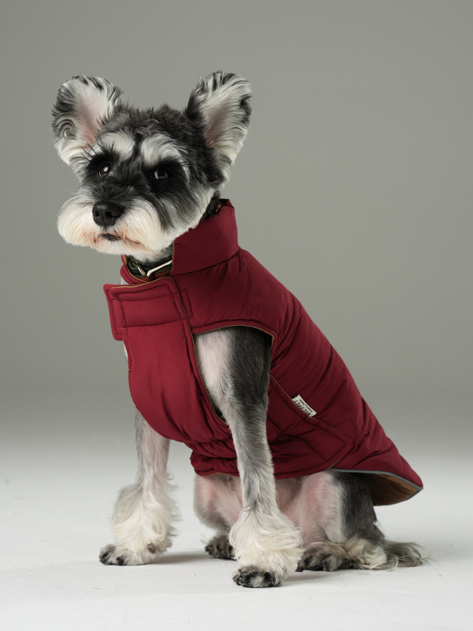 Reversible Dog Vest Jacket Red Brown Dog Apparel Premium Pet - main product image