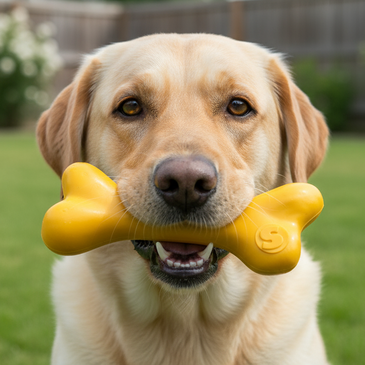 Pup X Rubber Bone Dog Toy Durable Floats Chew Toy For Large - gallery image 7