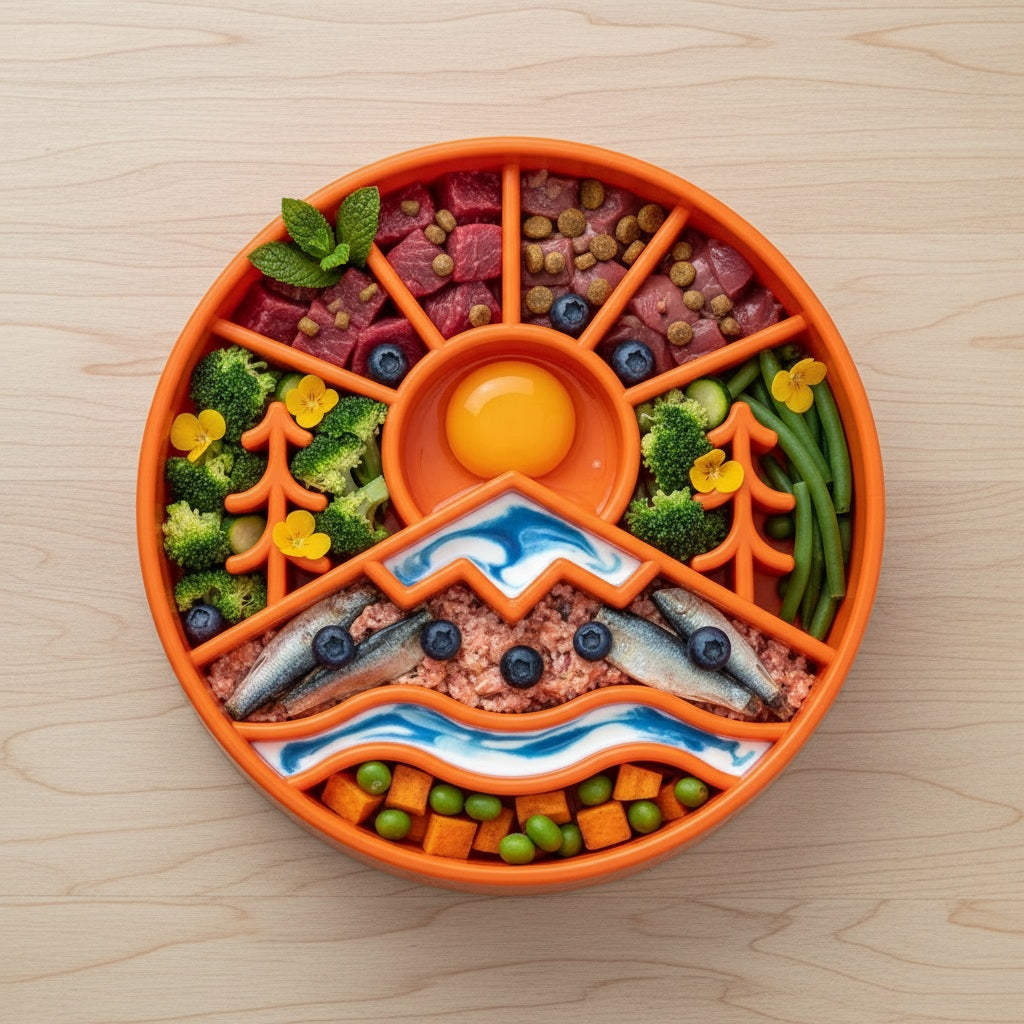 Great Outdoors Ebowl Slow Feeder Dog Bowl Enrichment USA Pet - detail view