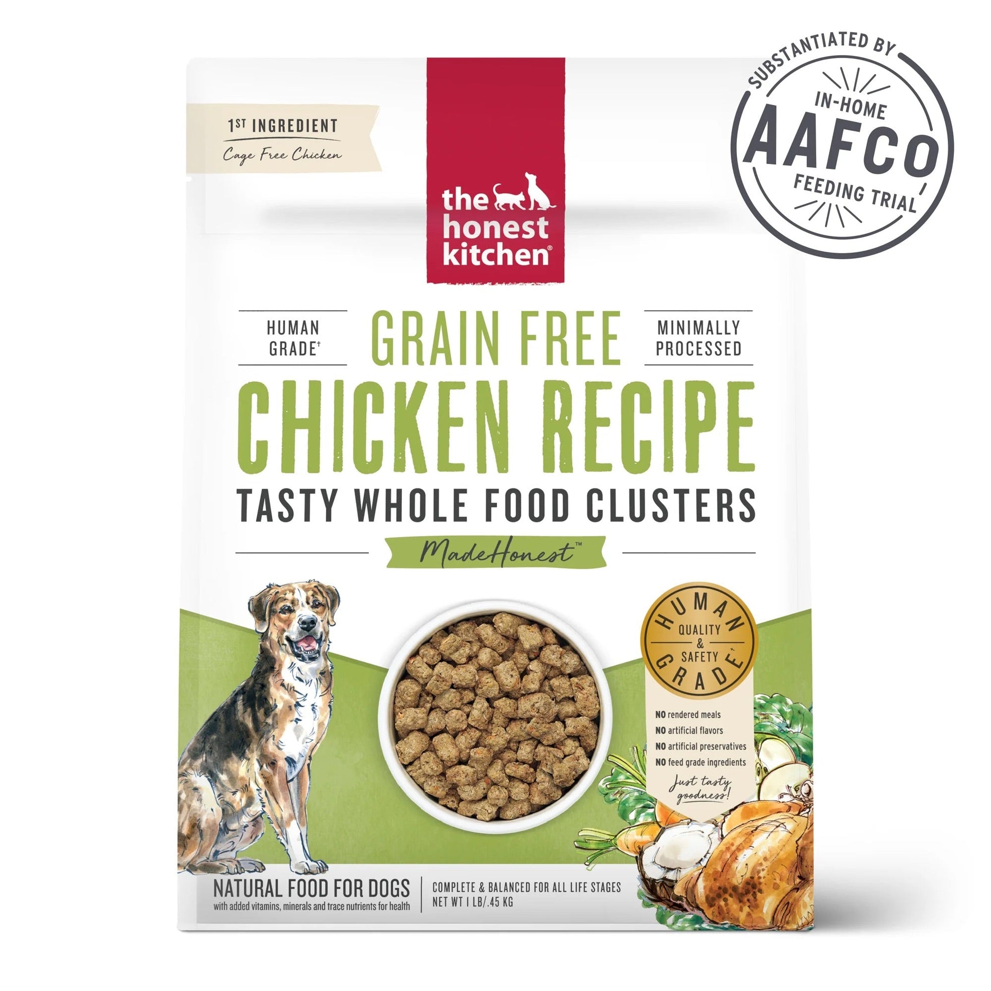 The Honest Kitchen Grain Free Chicken Clusters Dry Dog Food - main product image