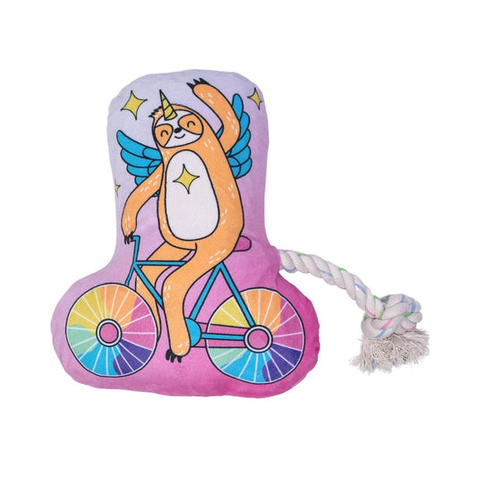Dog Treats Slow Biker Plush Toy with Squeaker Crinkle Paper - main product image for dog treats