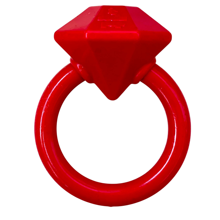 Diamond Ring Nylon Teething Ring For Puppies Durable USA Dog - lifestyle view
