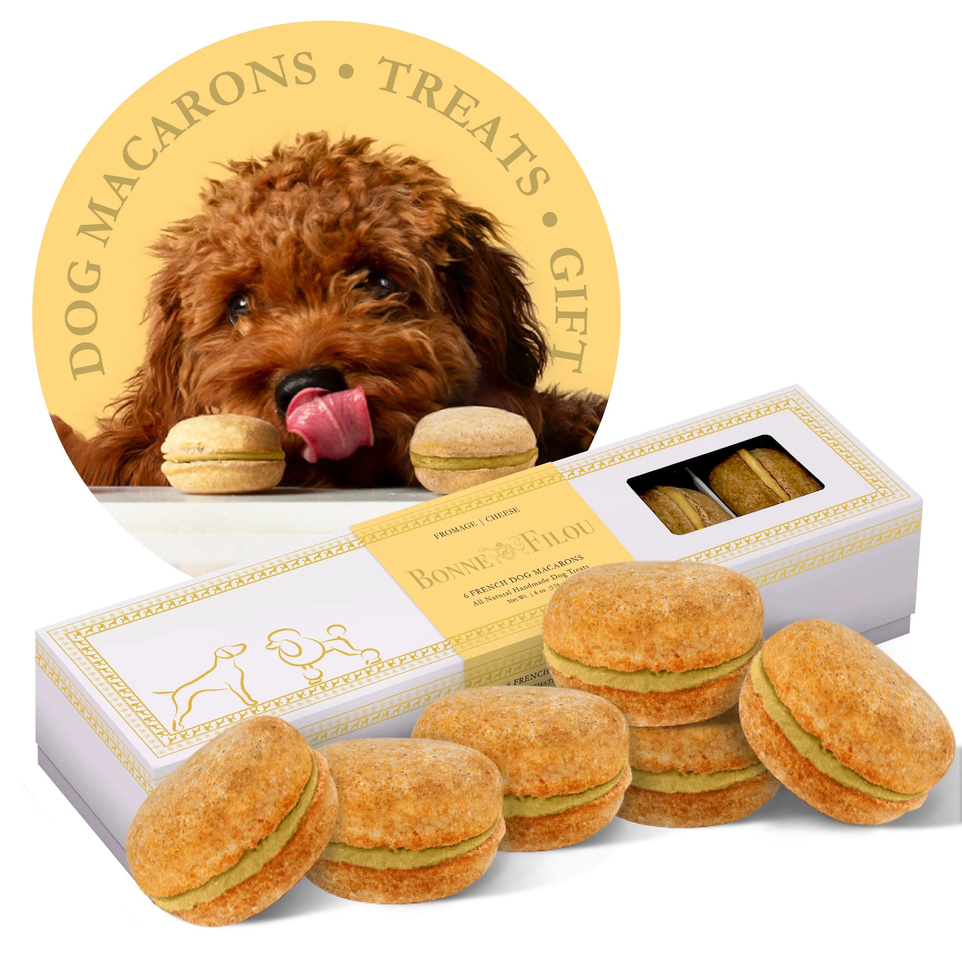 Dog Treats Macarons Box of for Daily Use for Comfort Essenti - gallery product image for dog treats
