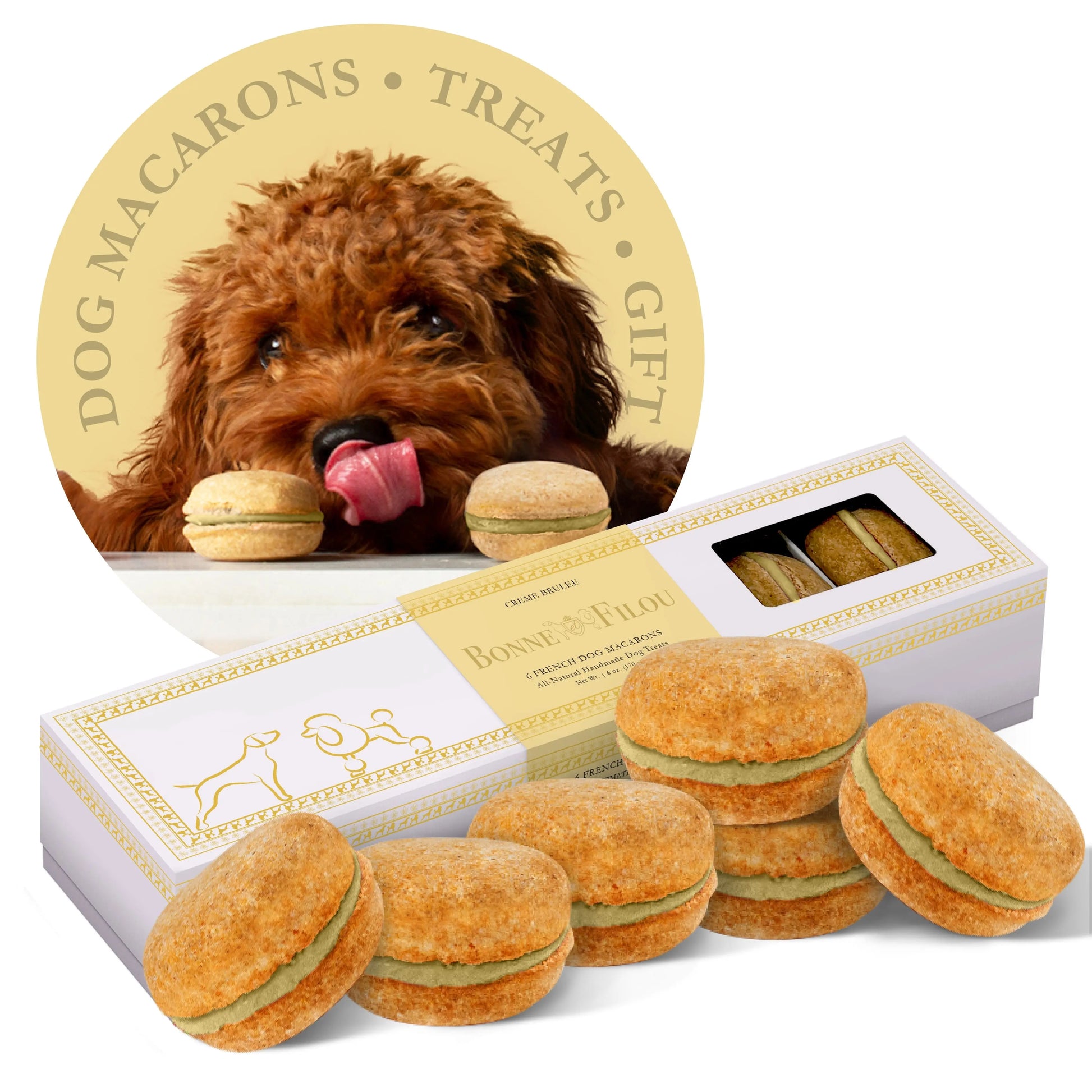 Dog Treats Macarons Box of for Daily Use for Comfort Essenti - gallery product image for dog treats
