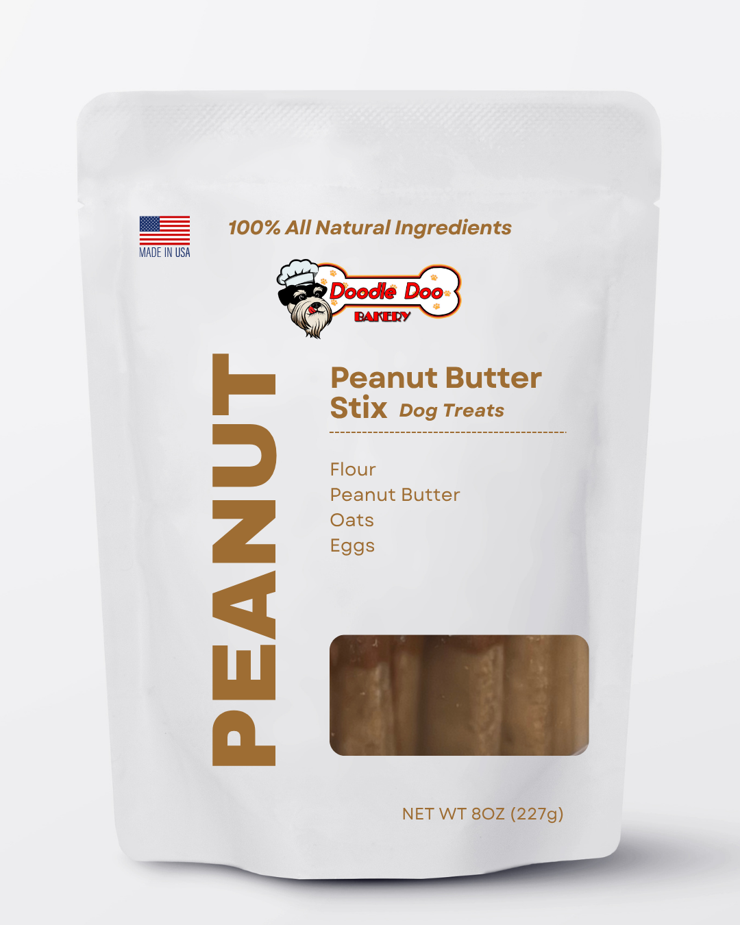 ?? Homemade Dog Treats - Peanut Butter Stix Treat 1/2lb - main product image