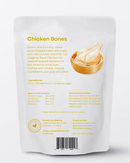 ??Homemade Dog Treats - Chicken Treat 1/2lb - detail view