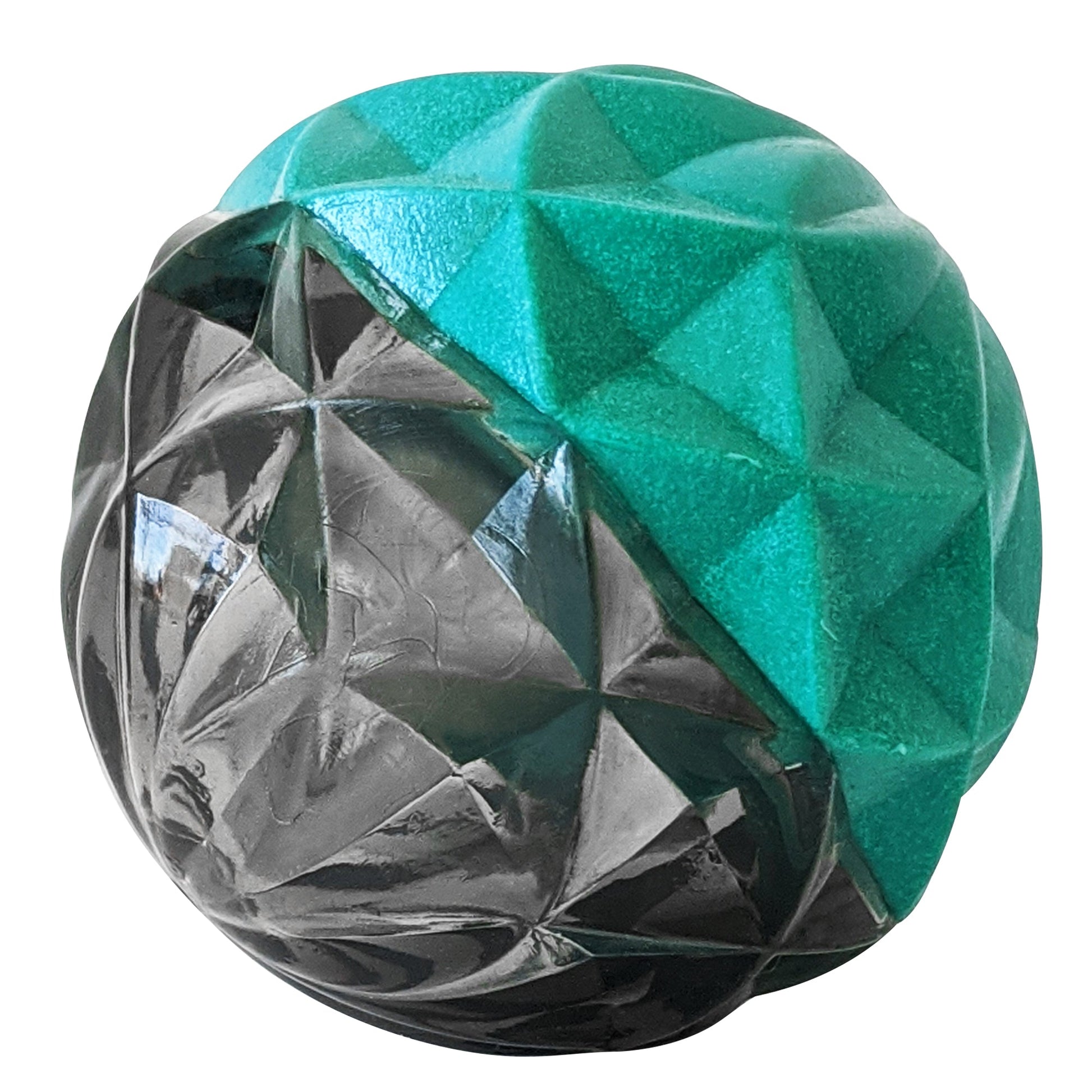 Dog Treats Country Living Geometric Textured Ball Chew Toy - size and texture image for dog treats