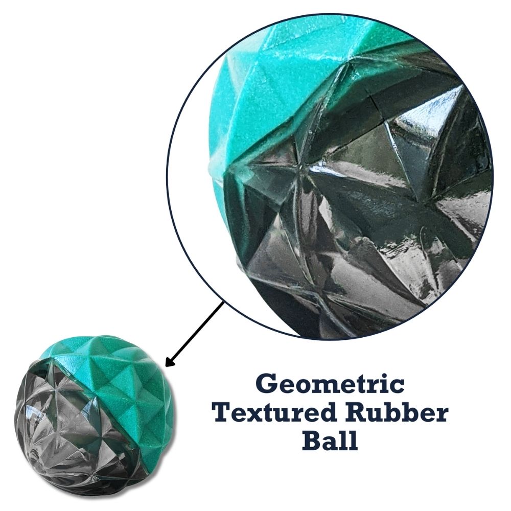 Dog Treats Country Living Geometric Textured Ball Chew Toy - gallery product image for dog treats