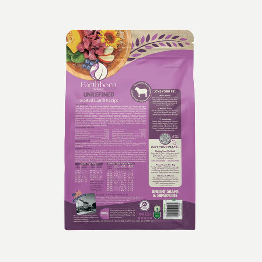 Earthborn All Life Stages Unrefined Ancient Roasted Lamb Dry - detail view