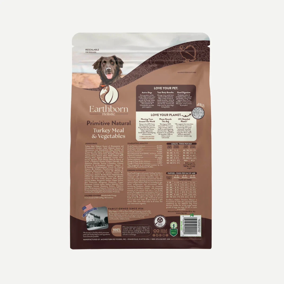 Earthborn Grain Free All Life Stages Primitive Natural Dry - detail view