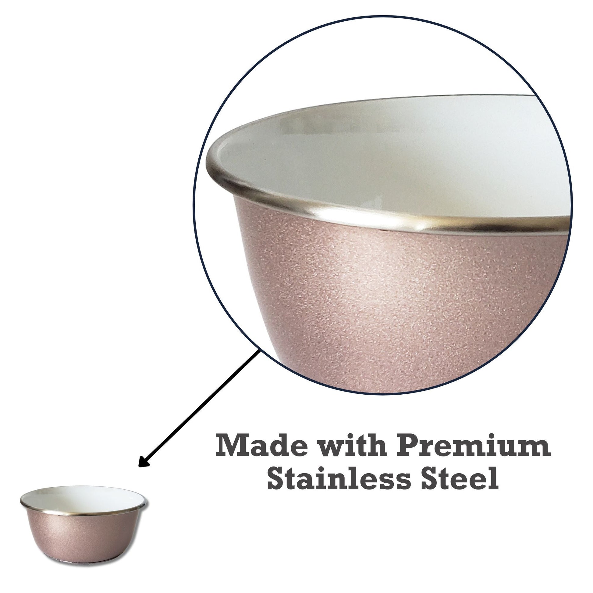 Dog Feeder Deep Bowl with Paw Print Design Stainless Steel - gallery product image for dog feeder
