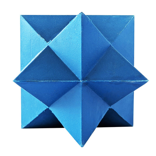 Dog Treats Blue Star-Shaped Natural Rubber Chew Toy Durable - detail product image for dog treats